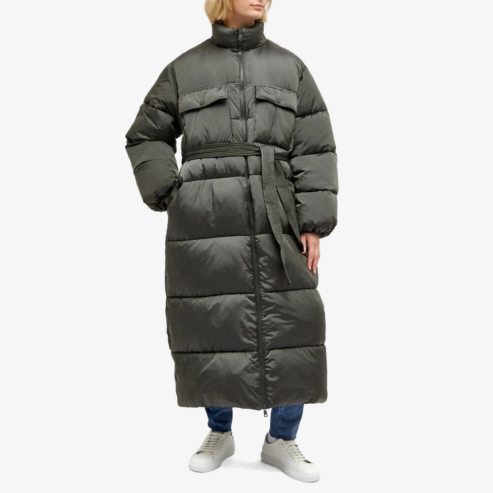 Good American Long Line Belted Puffer Jacket size 1 S